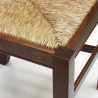 Drewniane krzesło z siedziskiem ze słomy do kuchni lub jadalni Rabaty