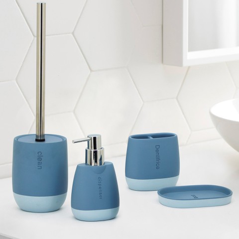 Akcesoria łazienkowe dozownik do mydła jasnoniebieski Silk Promocja