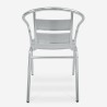 Aluminiowe krzesło z podłokietnikami ogród bar restauracja sztaplowane Sunday Sprzedaż