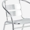 Aluminiowe krzesło z podłokietnikami ogród bar restauracja sztaplowane Sunday Rabaty