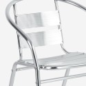Zestaw 2 aluminiowych krzeseł ze stołem 70x70cm do baru ogrodowego na świeżym powietrzu Bliss Sprzedaż