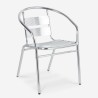 Zestaw 2 aluminiowych krzeseł ze stołem 70x70cm do baru ogrodowego na świeżym powietrzu Bliss Oferta