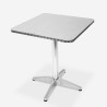 Zestaw 2 aluminiowych krzeseł ze stołem 70x70cm do baru ogrodowego na świeżym powietrzu Bliss Katalog
