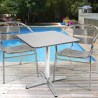 Zestaw 2 aluminiowych krzeseł ze stołem 70x70cm do baru ogrodowego na świeżym powietrzu Bliss Sprzedaż