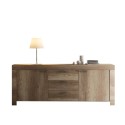 Kredens drewniany 2 drzwi 3 szuflady 210cm Land L Oferta