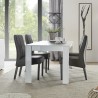 Stół jadalny do salonu 180x90cm błyszczący biały nowoczesny Athon Prisma Sprzedaż