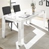 Stół jadalny do salonu 180x90cm błyszczący biały nowoczesny Athon Prisma Katalog