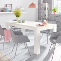 Stół jadalny do salonu 180x90cm błyszczący biały nowoczesny Athon Prisma Stan Magazynowy