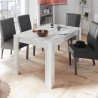 Rozsuwany drewniany stół jadalny 90x137-185cm biały błyszczący Vigo Urbino Stan Magazynowy
