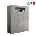 Kredens wysoki 2 drzwiowy nowoczesny cementowy Sior Ct Urbino Sprzedaż