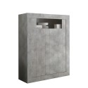 Kredens wysoki 2 drzwiowy nowoczesny cementowy Sior Ct Urbino Oferta