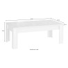 Niski nowoczesny stolik kawowy 65x122cm betonowy szary Iseo Urbino Sprzedaż