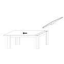 Nowoczesny design extending table 90x137-185cm wood black Diogo Urbino Model