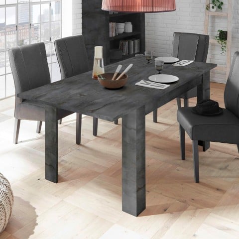 Stół rozkładany nowoczesny design 90x137-185cm czarne drewno Diogo Urbino Promocja