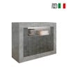 Kredens salon 110cm nowoczesny betonowy czarny oxide 2 drzwi Minus CX Sprzedaż