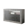 Nowoczesny design salon kredens 3 drzwi beton szary czarny Doppel MCX Oferta