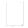 Witryna design 2 drzwi 110x191cm salon biały połysk czarny Dern BX Rabaty