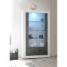 Design witryna 2 drzwi 110x191cm salon błyszczący biały czarny Dern BX Sprzedaż