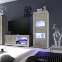 Witryna do salonu nowoczesna drewniana 61x162cm Nina Pc Basic Promocja