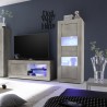 Witryna do salonu nowoczesna drewniana 61x162cm Nina Pc Basic Promocja