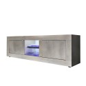 Nowoczesna szafka RTV do salonu, 2 drzwi, drewno, 180 cm, Nolux Pc Basic Oferta
