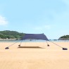 Przenośna osłona przeciwsłoneczna namiot plażowy tkanina ochronna UV 2,3 x 2,3 m Formentera Cena