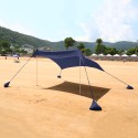 Przenośna osłona przeciwsłoneczna namiot plażowy tkanina ochronna UV 2,3 x 2,3 m Formentera Koszt