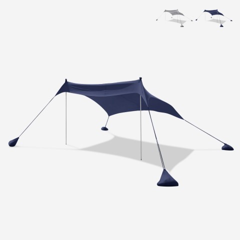 Przenośna osłona przeciwsłoneczna namiot plażowy tkanina ochronna UV 2,3 x 2,3 m Formentera Promocja