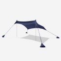 Przenośna osłona przeciwsłoneczna namiot plażowy tkanina ochronna UV 2,3 x 2,3 m Formentera Rabaty
