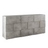 Komoda do salonu z 3 drzwiami szary beton Dama Ct S Oferta