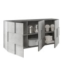 Komoda do salonu z 3 drzwiami szary beton Dama Ct S Sprzedaż
