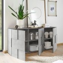 Komoda do salonu z 3 drzwiami szary beton Dama Ct S Katalog
