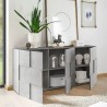 Komoda do salonu z 3 drzwiami szary beton Dama Ct S Katalog