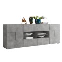 Komoda do salonu/jadalni, 2 drzwi, 4 szuflady, beton, model Dama Ct L Oferta
