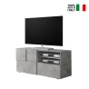 Nowoczesna szafka RTV 121x42cm szary beton Petite Ct Dama Sprzedaż