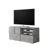 Nowoczesna szafka RTV 121x42cm szary beton Petite Ct Dama Oferta