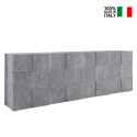 Kredens do salonu 4-drzwiowy 241cm szary cement Dama Ct L Sprzedaż