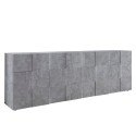 Kredens do salonu 4-drzwiowy 241cm szary cement Dama Ct L Oferta