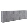 Kredens do salonu 4-drzwiowy 241cm szary cement Dama Ct L Oferta