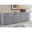 Kredens do salonu 4-drzwiowy 241cm szary cement Dama Ct L Rabaty