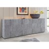 Kredens do salonu 4-drzwiowy 241cm szary cement Dama Ct L Rabaty
