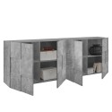 Kredens do salonu 4-drzwiowy 241cm szary cement Dama Ct L Sprzedaż