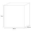 Rozkładany nowoczesny czarny stół do jadalni 54-252cm Wing Katalog