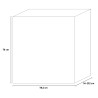 Rozkładany nowoczesny czarny stół do jadalni 54-252cm Wing Katalog