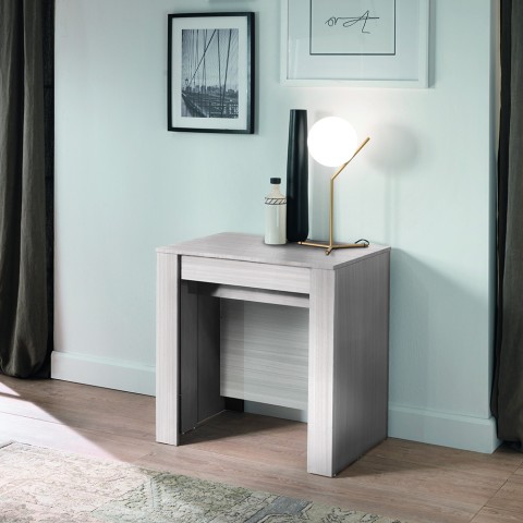 Stół rozkładany do jadalni 54-252 cm, biały drewno Coast Promocja