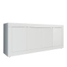 Nowoczesna komoda do salonu 4-drzwiowa 207cm biały połysk Altea Wh Oferta