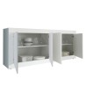 Nowoczesna komoda do salonu 4-drzwiowa 207cm biały połysk Altea Wh Sprzedaż