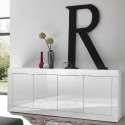 Nowoczesna komoda do salonu 4-drzwiowa 207cm biały połysk Altea Wh Katalog