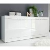Nowoczesna komoda do salonu 4-drzwiowa 207cm biały połysk Altea Wh Stan Magazynowy