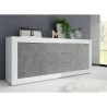 Komoda 2 drzwi 3 szuflady biały połysk beton 210cm Tribus BC Basic Stan Magazynowy